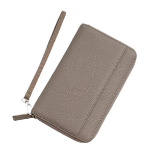 头层牛皮护照存折包大容量手拎钱包放手机防盗刷多卡位真皮大卡包