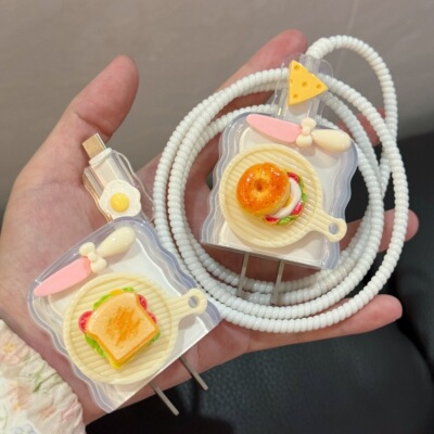 贝果三明治适用vivo充电器保护套
