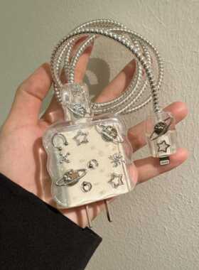 66/88w数据线保护套适用华为mate60/nova12/p70/p60充电器保护套