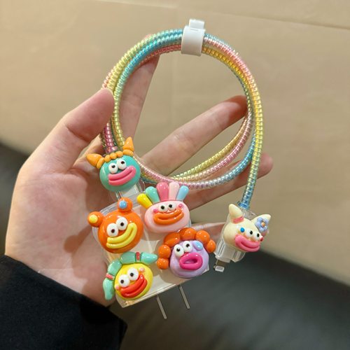 搞怪大嘴苹果20w充电器保护套