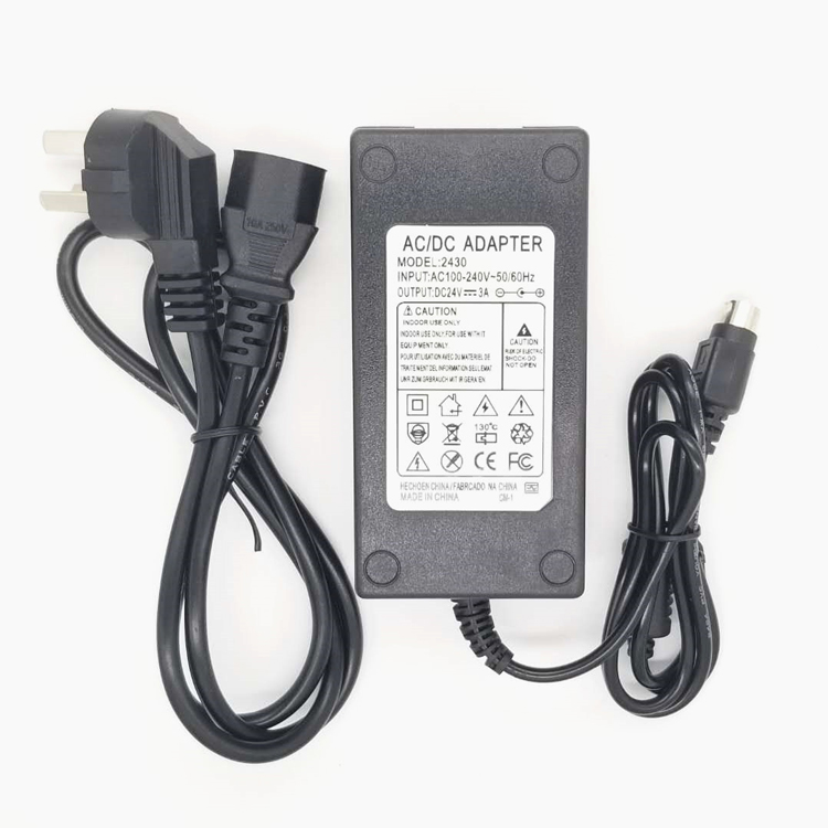 适用二维火 智能收银机电源适配器 2DF-JCS3000ZC 24V 三针电源线