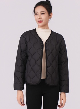 大羽2025秋冬中老年轻薄羽绒背心女马甲内胆薄款羽绒服外套707003