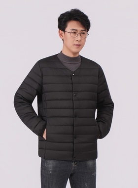 大羽轻薄款羽绒服男款2025秋冬季新款休闲短款男士轻便外套68015