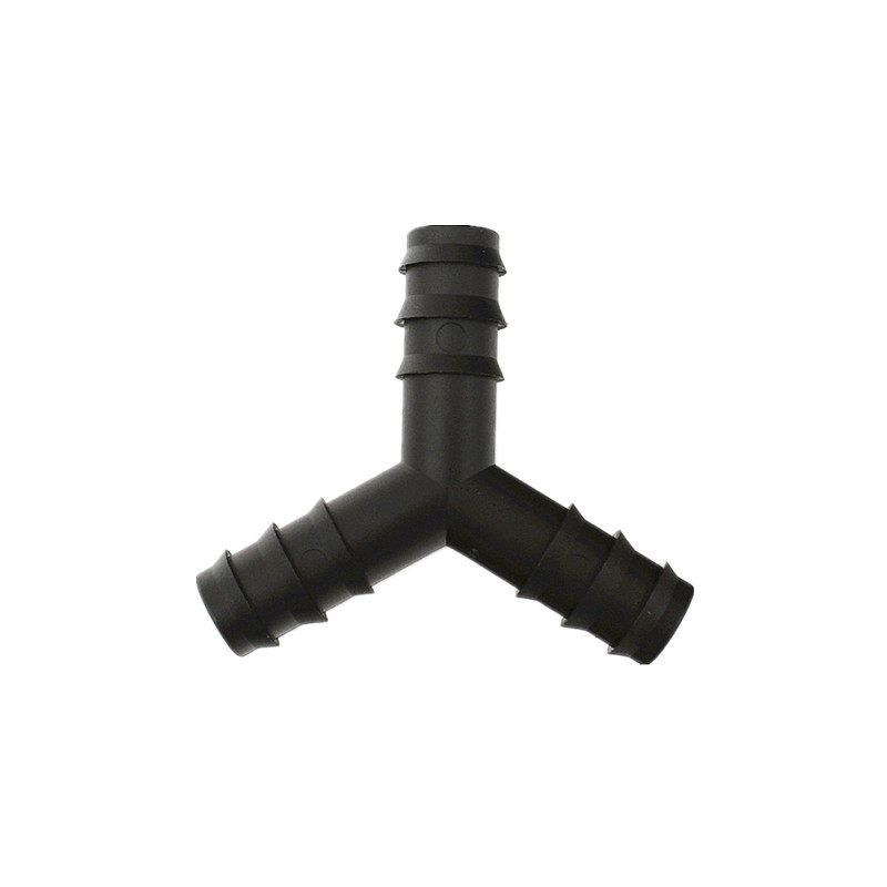 包邮16PE管Y形三通微喷灌溉接头配件大棚滴灌设备分流灌溉主管
