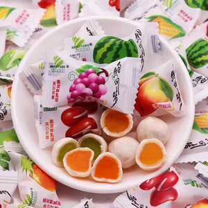 好利源脆皮鲜乳球水果夹心软糖