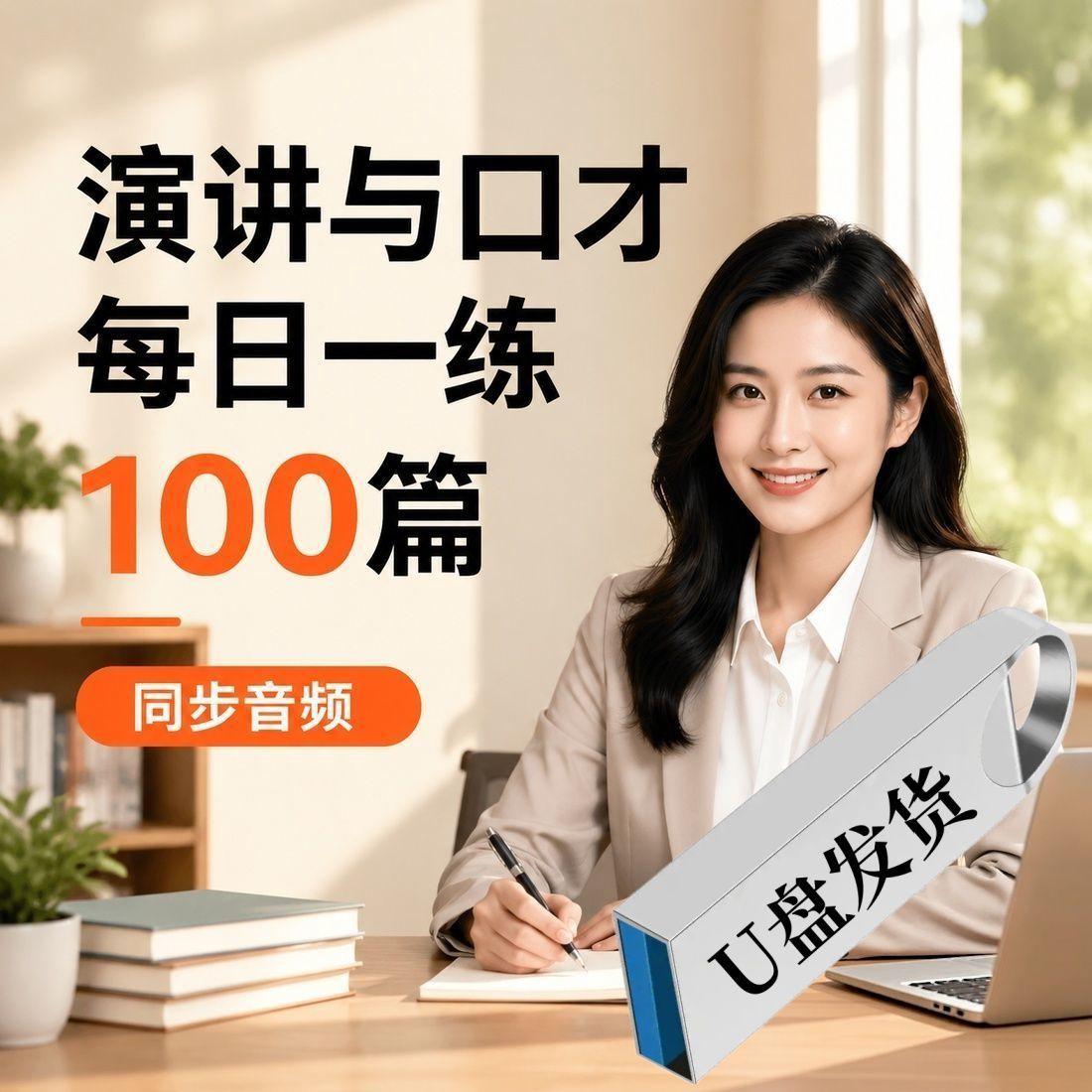 U盘优盘演讲与口才每日一练100篇同步音频精选内容视频讲解资料