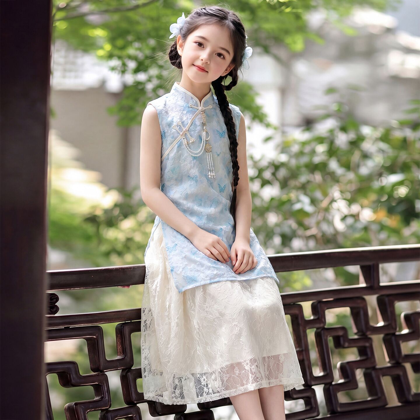 女童夏季中国风旗袍裙2026新款儿童连衣裙小女孩古风汉服公主裙子