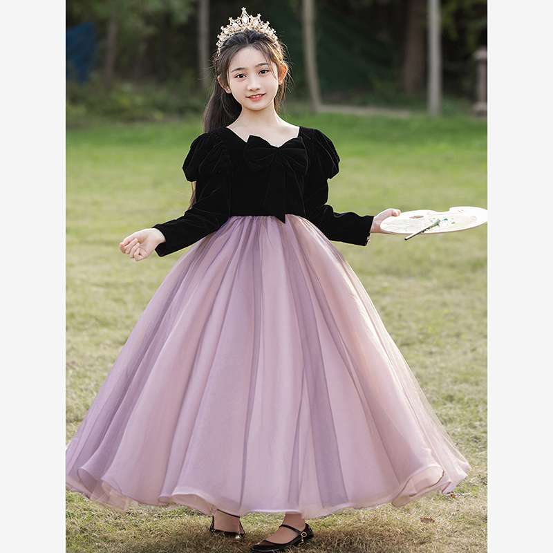 公主裙女童秋冬洋气礼服裙子儿童2025新款小女孩冬季连衣裙高级感