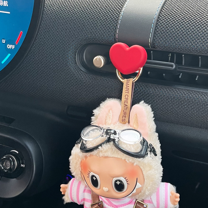 空调出风口爱心挂件摆件内装饰品夹子mini纯电J0105cooperaceman