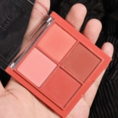 全哑光干枯玫瑰四色眼影盘正品 超火日常高颜值红棕灰粉色系腮红盘