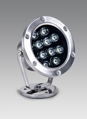 LED水底灯水下灯 3w6w9w12w18w36w户外喷泉灯七彩水池灯防水射灯