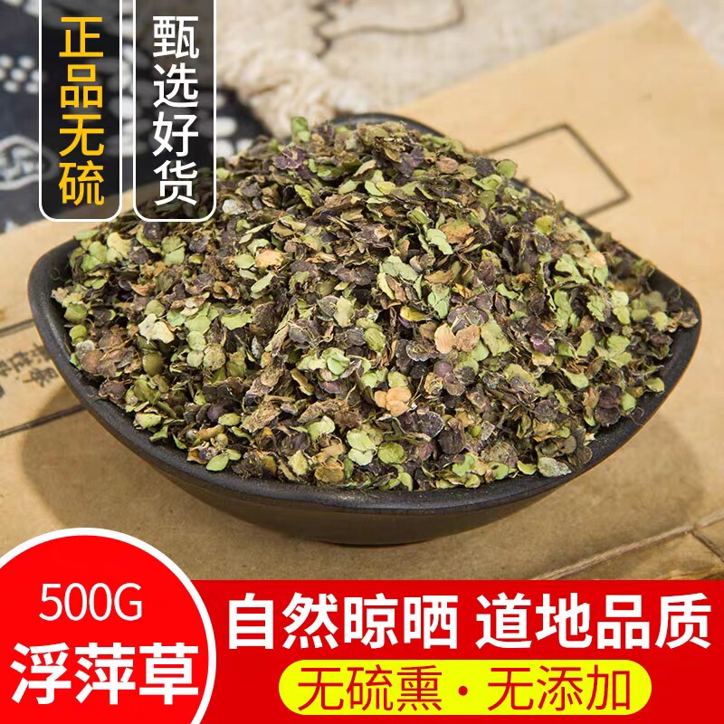 中药材 浮萍草 夫萍 紫背浮萍草 浮萍草干 青萍田萍500克特价包邮