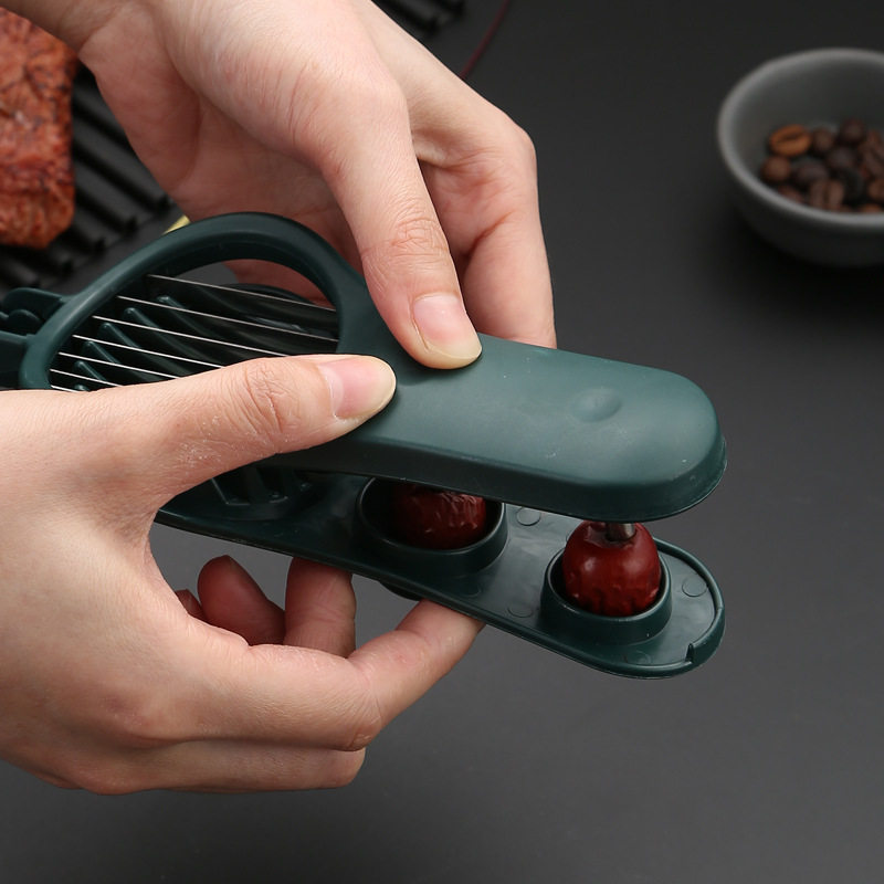 新款二合一红枣去核器切片器家用水果多功能山楂去籽去核器切片器