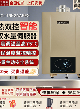 NORITZ/能率GQ-16K2AAFEX燃气热水器双水量伺服器室内强排防冻