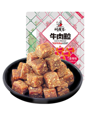 川汉子香辣牛肉粒40g*10袋