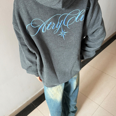 秋冬款连帽美式重磅字母宽松卫衣