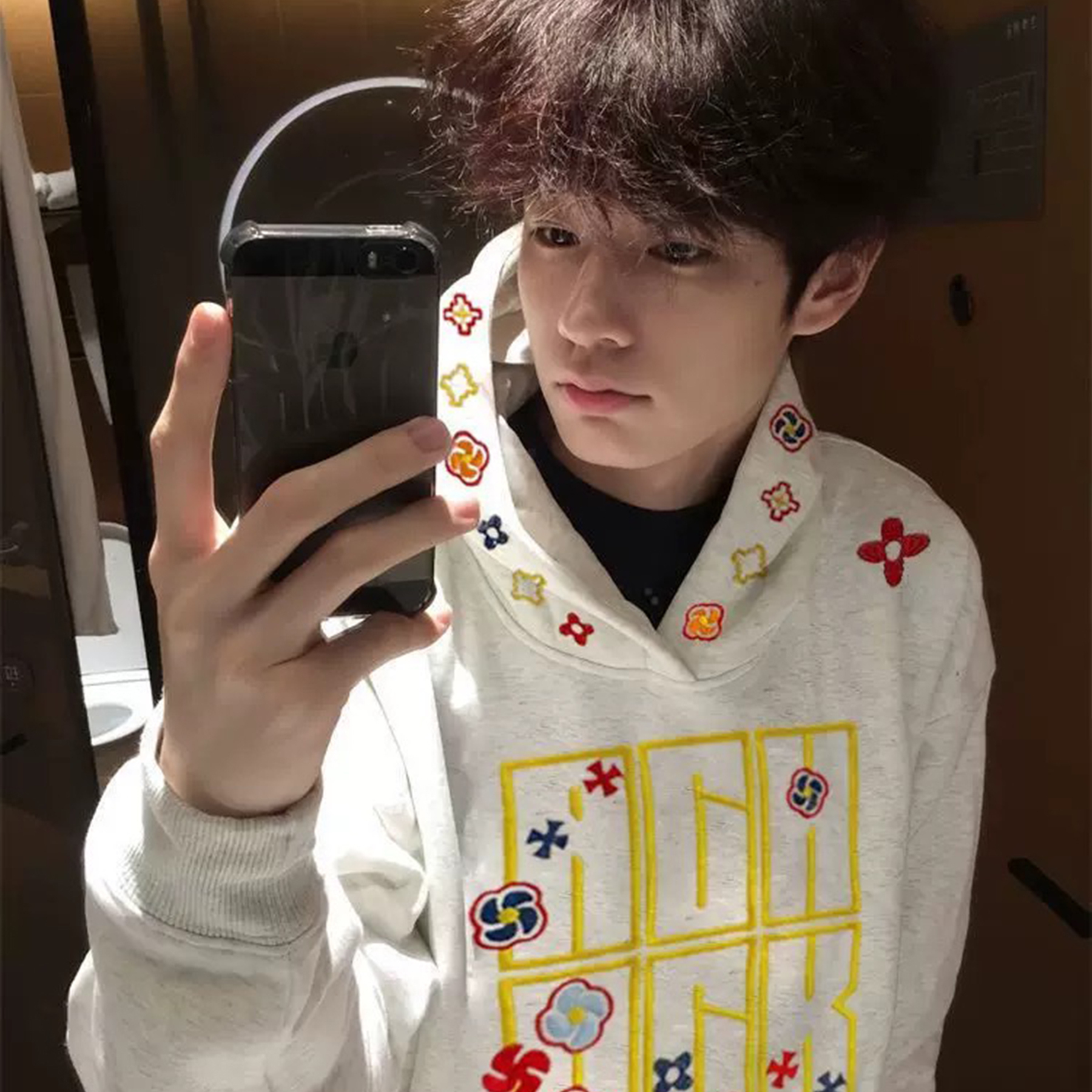 美式高街重磅刺绣连帽卫衣