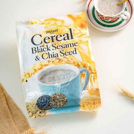 科士威米杜拉黑芝麻奇亚籽麦片525g冲饮燕麦早餐下午茶冲泡饮品