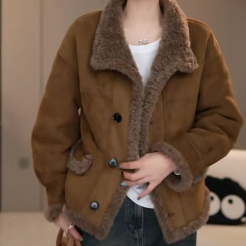 全羊毛美利奴皮草冬季双面穿反绒短外套