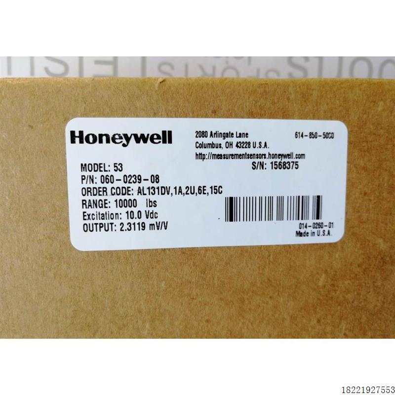 议价霍尼韦尔Model 53 060-0239-08量程10000lbs 1568375 AL131DV