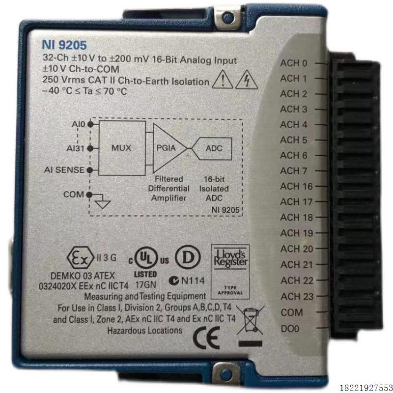 议价现货 NI 9205 D-SUB PN;779357-01 全新原包装