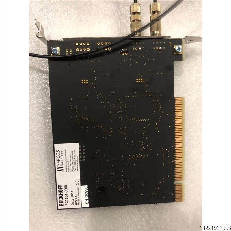 议价现货 BECKHOFF FC7501-0000 FC7502 PCI SERCOS现场总线接口