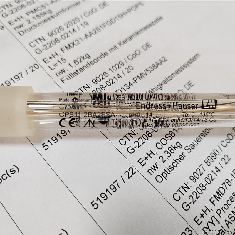 议价CPS11-2BA2ESA E+H原装PH电极J515F405E00实物拍议价