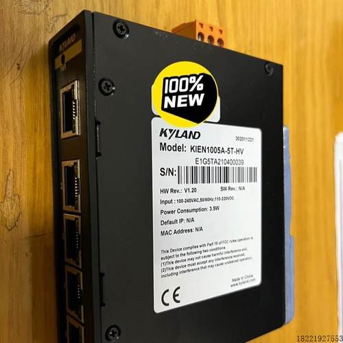 议价全新KIEN1005A-5T-HV 5口 工业交换机 100-240V交直流供电