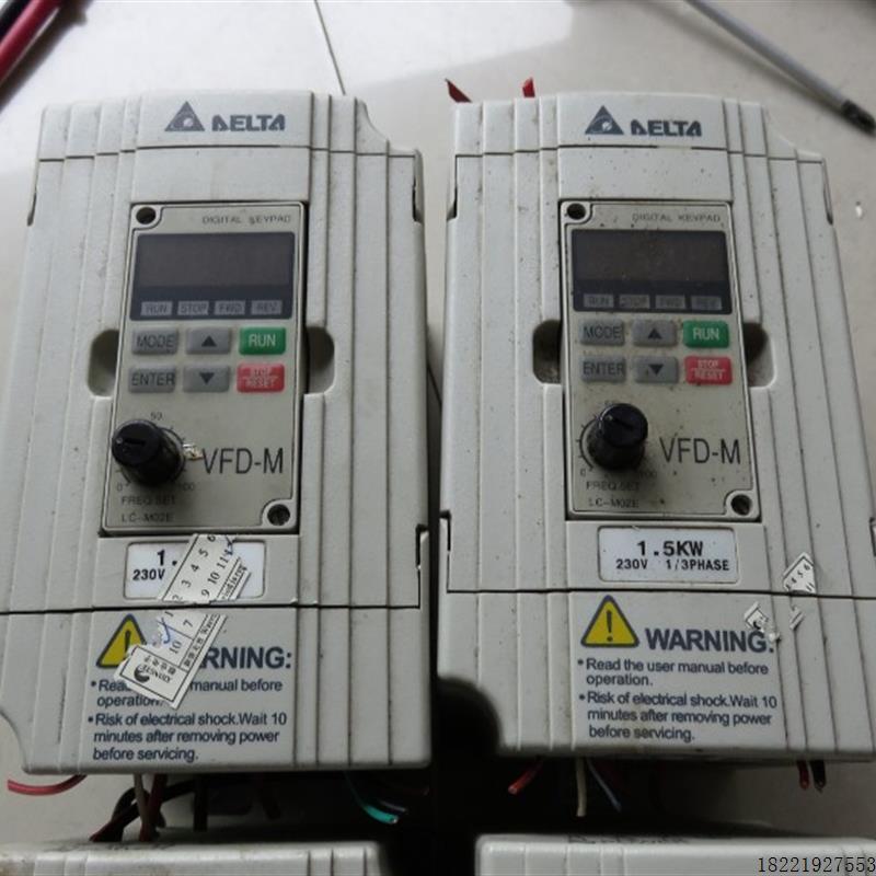 议价B019*原装台达变频器,VFD015M21A,1.5KW  220V,装机成色