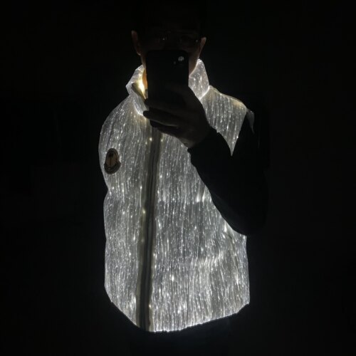 发光羽绒服马夹，会发光羽绒服马夹