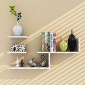 搁板墙壁置物架客厅卧室背景装 包邮 饰墙面壁挂书架饰架Au5cR1VZnC