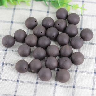 沉水 胚珠 大漆单珠20mm大漆 黑檀木 黑檀手链珠2.0散珠