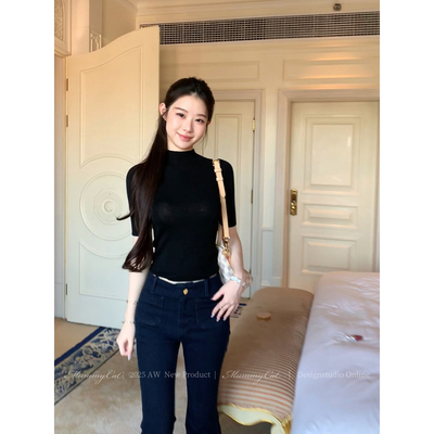 蜜桃臀腿精王显瘦微辣牛仔裤