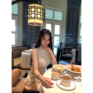 Mummy Cat下蛋喵【文華嘉人】26新品重工钉珠刺绣羊绒混纺针织衫