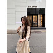 100棉撞色小香气质针织套装 Mummy 午后爱丁堡 新品 Cat 下蛋喵