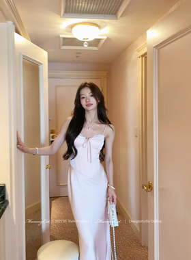 Mummy Cat下蛋喵【东京爱情故事】25新品鱼骨蕾丝鱼尾礼服连衣裙