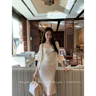 26新品 珠光宝气 100人丝精致职场包臀鱼尾半裙 Cat下蛋喵 Mummy