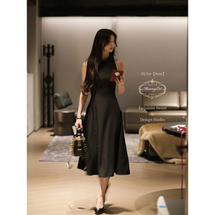 Cat 醋酸缎挂脖绑带长款 下蛋喵 25新品 连衣裙 赫拉之影 Mummy