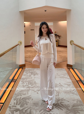 MummyCat下蛋喵【惬意时光】26新品日系垂感莱赛尔休闲阔腿长裤