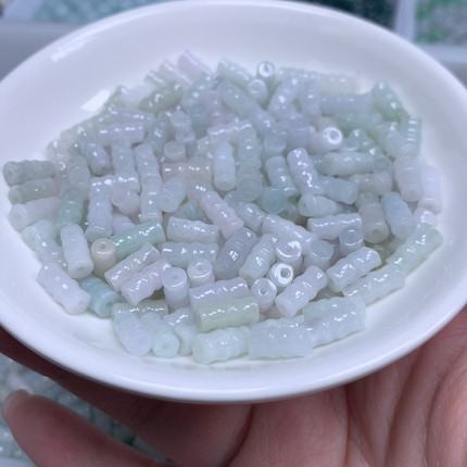 卡4.6乘9.8冰绿白竹节50颗