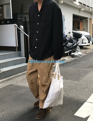 MURO翻领长袖法式简约衬衫