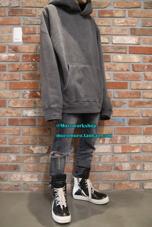 Muro A/W24 Color Box Fit Hood Mtm 高街水洗做旧宽松连帽衫卫衣