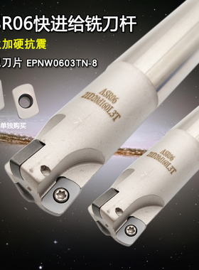 ASR06立铣刀杆系列 EPNW0603TN-8铣刀杆 R2刀杆快速进给铣刀杆刀
