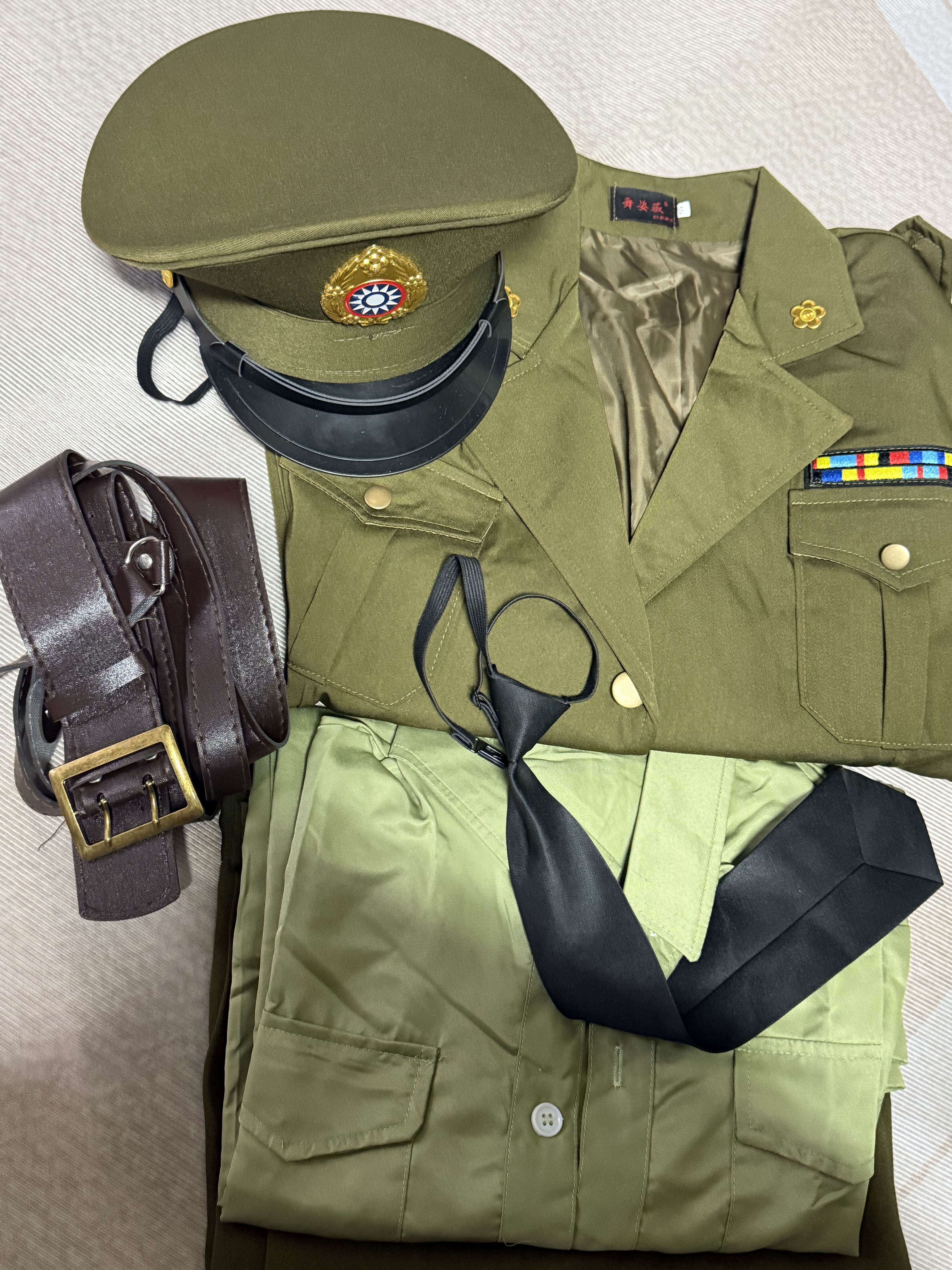 影视剧美式军官表演服士兵服装男女特务民国军官演出服剧本杀衣服