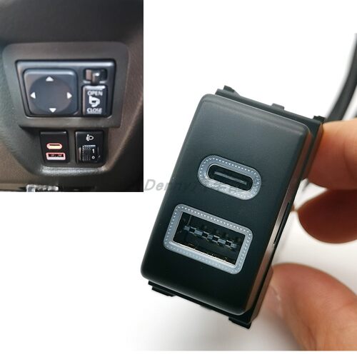适用于日产轩逸经典 老款奇骏 途乐Y62改装车载充电USB+音频 红灯