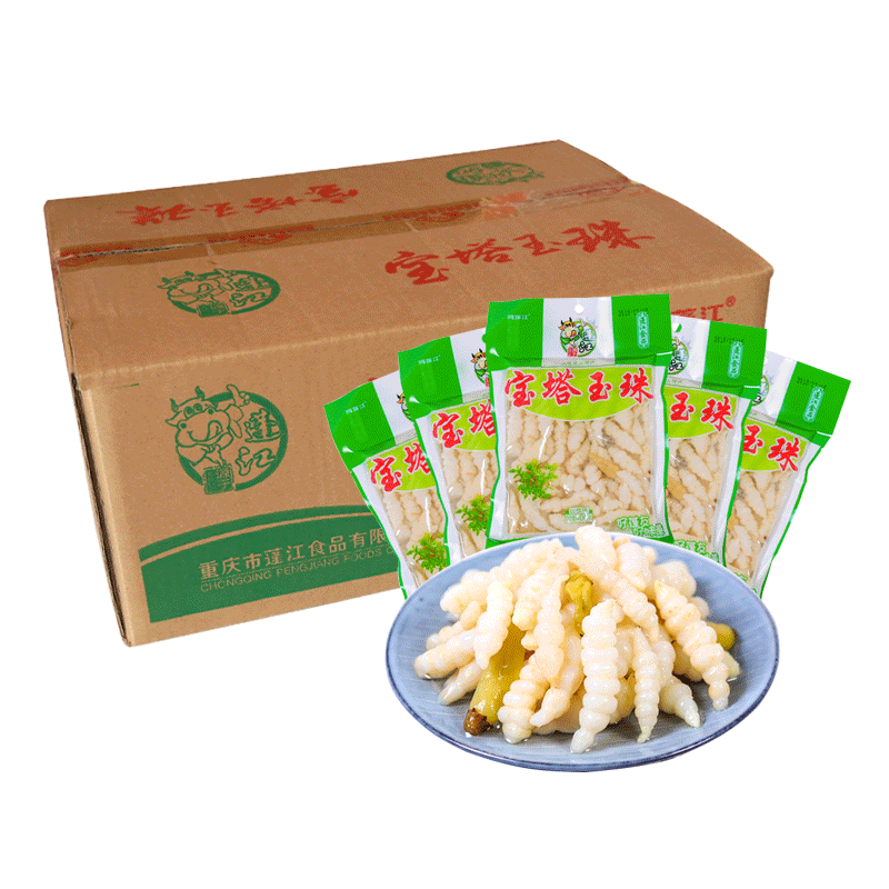 重慶黔江特產(chǎn)蓬江地牯牛400g*30袋 山椒味下飯泡菜螺絲菜一件
