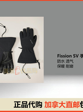 加拿大直邮Arcteryx始祖鸟Fission SV保暖防风雨手套X000009939