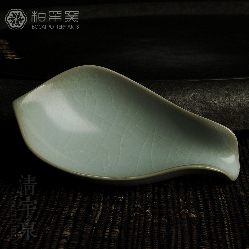 台湾柏采汝窑茶匙豆青釉 柏采窑 JR-101吉祥茶荷汝瓷开片功夫茶具在类目 餐饮具, 茶具, 茶道/零配中 - 来自Buy2taobao.com提供专业的淘宝代购服务