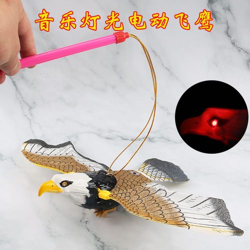 电动老鹰鹦鹉玩具摆地摊批发