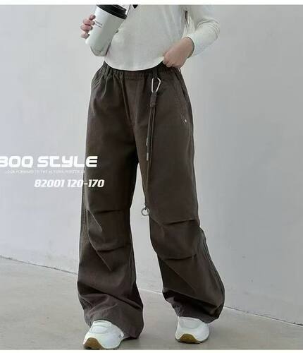 BOQ童装春秋韩版儿童伞兵裤女童工装裤男童长裤82001